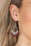 Paparazzi "Charmingly Cabaret" Red Earrings Paparazzi Jewelry