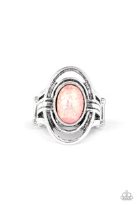 Paparazzi "Peacefully Pristine" Pink Ring Paparazzi Jewelry