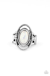 Paparazzi "Peacefully Pristine" White Ring Paparazzi Jewelry