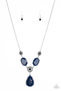 Paparazzi "Heirloom Hideaway" Blue Necklace & Earring Set Paparazzi Jewelry