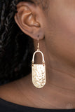 Paparazzi "Resort Relic" Gold Earrings Paparazzi Jewelry