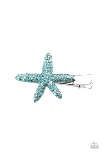 Paparazzi "Wish Upon a Starfish" Blue Hair Clip Paparazzi Jewelry