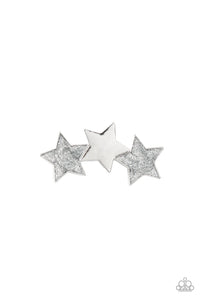 Paparazzi "Dont Get Me STAR-ted!" Silver Hair Clip Paparazzi Jewelry