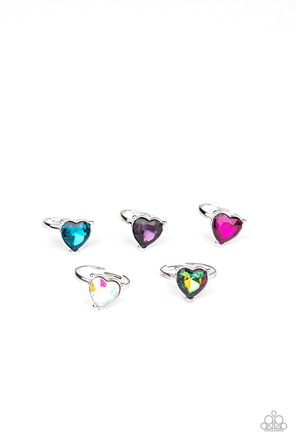 Girl's Starlet Shimmer 10 for $10 240XX Multi Gem Heart Rings Paparazzi Jewelry