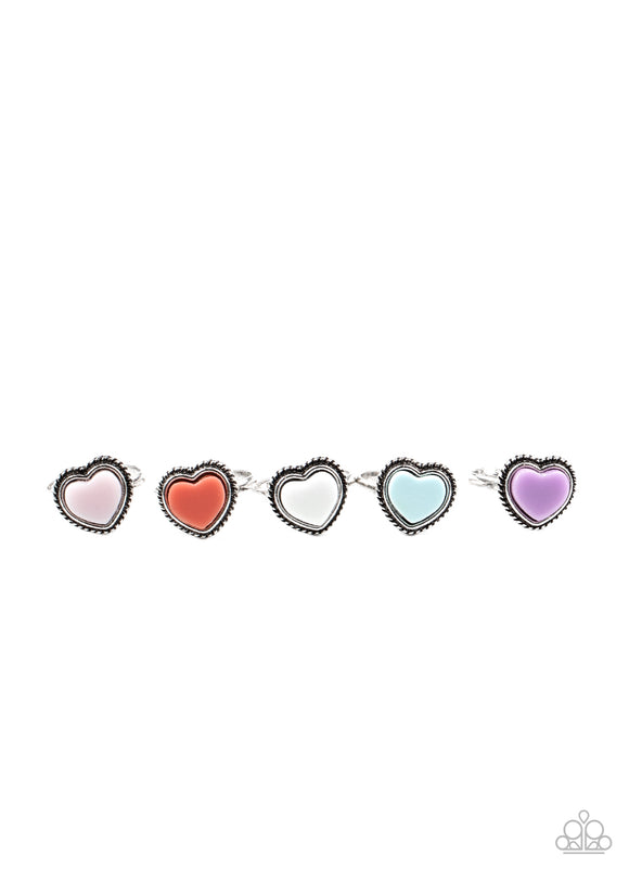 Girl's Starlet Shimmer 10 for $10 239XX Multi Heart Rings Paparazzi Jewelry