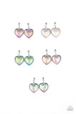 Girls Multi 295XX Multi Mermaid Scale Heart 10 for $10 Starlet Shimmer Earrings Paparazzi Jewelry