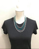 Paparazzi VINTAGE VAULT "Intensely Industrial" Green Necklace & Earring Set Paparazzi Jewelry