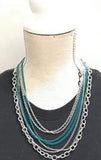 Paparazzi VINTAGE VAULT "Intensely Industrial" Green Necklace & Earring Set Paparazzi Jewelry