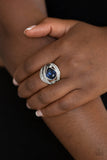 Paparazzi "Stepping Up The Glam" Blue Ring Paparazzi Jewelry