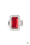 Paparazzi "Crown Jewel Jubilee" Red Ring Paparazzi Jewelry