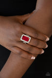 Paparazzi "Crown Jewel Jubilee" Red Ring Paparazzi Jewelry