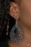 Paparazzi "Glacial Glaze" Blue Earrings Paparazzi Jewelry