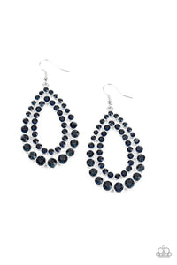 Paparazzi "Glacial Glaze" Blue Earrings Paparazzi Jewelry