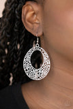 Paparazzi "Serenely Shattered" Silver Earrings Paparazzi Jewelry
