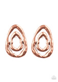 Paparazzi "Ancient Ruins" Copper Post Earrings Paparazzi Jewelry