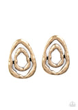 Paparazzi "Ancient Ruins" Brass Post Earrings Paparazzi Jewelry