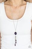 Paparazzi "Fringe Flavor" Purple Necklace & Earring Set Paparazzi Jewelry