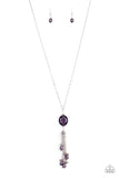 Paparazzi "Fringe Flavor" Purple Necklace & Earring Set Paparazzi Jewelry