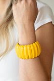 Paparazzi "Colorfully Congo" Yellow Bracelet Paparazzi Jewelry