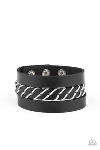 Paparazzi "Backroad Bounty" Black Urban Unisex Bracelet Paparazzi Jewelry