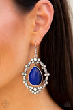 Paparazzi "Icy Eden" FASHION FIX Blue Earrings Paparazzi Jewelry