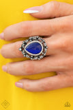 Paparazzi "Iridescently Icy" FASHION FIX Blue Ring Paparazzi Jewelry