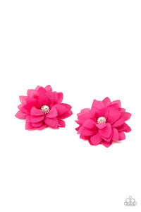 Paparazzi "Things That Go BLOOM!" Pink Hair Clip Paparazzi Jewelry