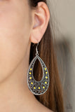 Paparazzi VINTAGE VAULT "Love To Be Loved" Yellow Earrings Paparazzi Jewelry