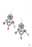 Paparazzi "SPRINGTIME Essence" Pink Earrings Paparazzi Jewelry