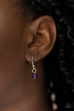 Paparazzi "Zion Zen" Purple Necklace & Earring Set Paparazzi Jewelry