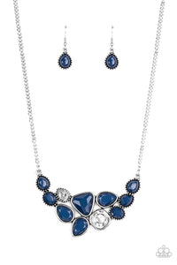 Paparazzi "Breathtaking Brilliance" Blue Necklace & Earring Set Paparazzi Jewelry