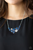 Paparazzi "Breathtaking Brilliance" Blue Necklace & Earring Set Paparazzi Jewelry
