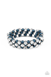 Paparazzi "Metro Motif" Blue Bracelet Paparazzi Jewelry