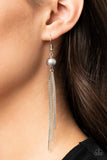 Paparazzi "SLEEK-ing Revenge" Silver Earrings Paparazzi Jewelry