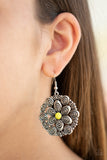 Paparazzi VINTAGE VAULT "Grove Groove" Yellow Earrings Paparazzi Jewelry