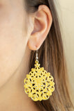 Paparazzi VINTAGE VAULT "Floral Affair" Yellow Earrings Paparazzi Jewelry