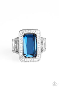 Paparazzi "Crown Jewel Jubilee" Blue Ring Paparazzi Jewelry