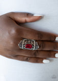 Paparazzi "Undefinable Dazzle" Red EXCLUSIVE Ring Paparazzi Jewelry