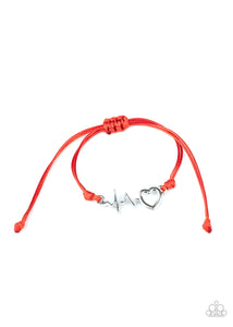 Paparazzi "Cardiac Couture" Red Bracelet Paparazzi Jewelry