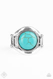 Paparazzi "Mojave Native" FASHION FIX Blue Ring Paparazzi Jewelry