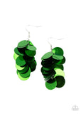 Paparazzi "Now You SEQUIN It" Green Earrings Paparazzi Jewelry