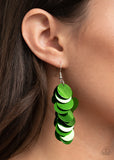 Paparazzi "Now You SEQUIN It" Green Earrings Paparazzi Jewelry