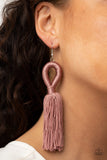 Paparazzi "Tassels and Tiaras" Pink Earrings Paparazzi Jewelry
