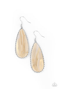 Paparazzi "Ethereal Eloquence" White Earrings Paparazzi Jewelry