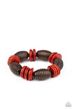 Paparazzi "Caribbean Castaway" Red Bracelet Paparazzi Jewelry