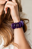 Paparazzi "Tropical Tiki Bar" Purple Bracelet Paparazzi Jewelry