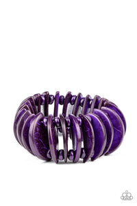 Paparazzi "Tropical Tiki Bar" Purple Bracelet Paparazzi Jewelry