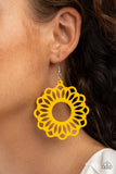 Paparazzi "Dominican Daisy" Yellow Earrings Paparazzi Jewelry
