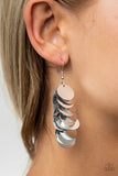 Paparazzi "Now You SEQUIN It" Silver Earrings Paparazzi Jewelry