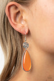 Paparazzi "Jaw-Dropping Drama" Orange Earrings Paparazzi Jewelry